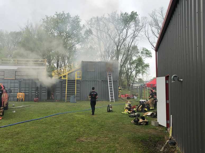 fire started in testing facility